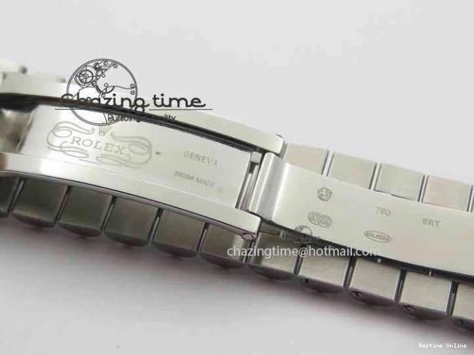 0126 TechFriendly Day Date 40mm SS BP Maker Best Edition Diamond Bezel Silver Dial On SS Bracelet ETA 3696